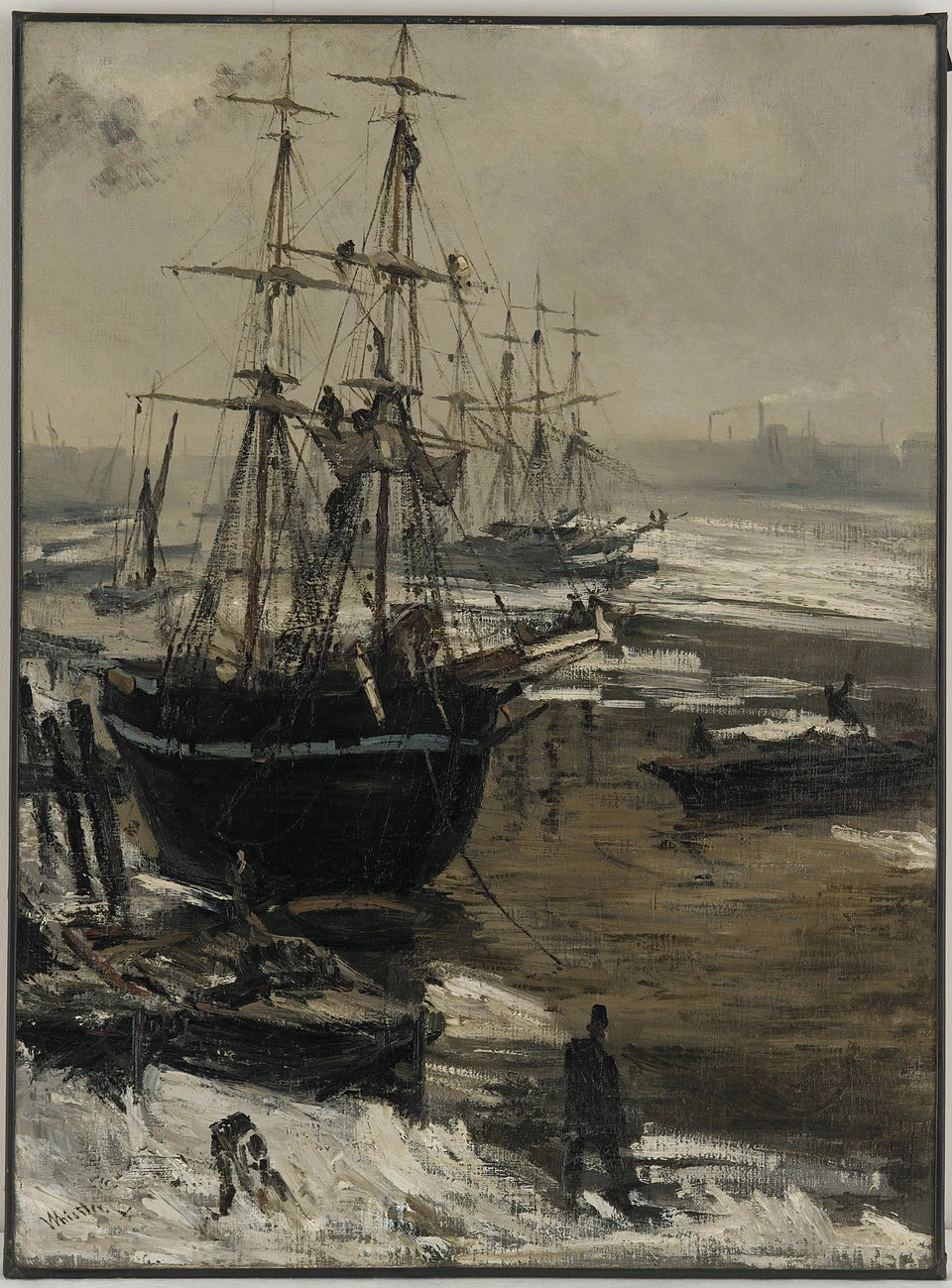 Ames McNeill Whistler - Il Tamigi nel ghiaccio, Freer Gallery of Art, Washington, D.C